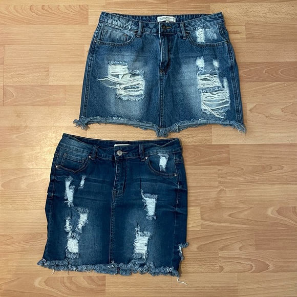 2 PCK Denim Skirt - Picture 2 of 9